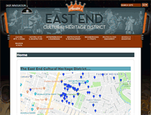 Tablet Screenshot of eastendculturaldistrict.org